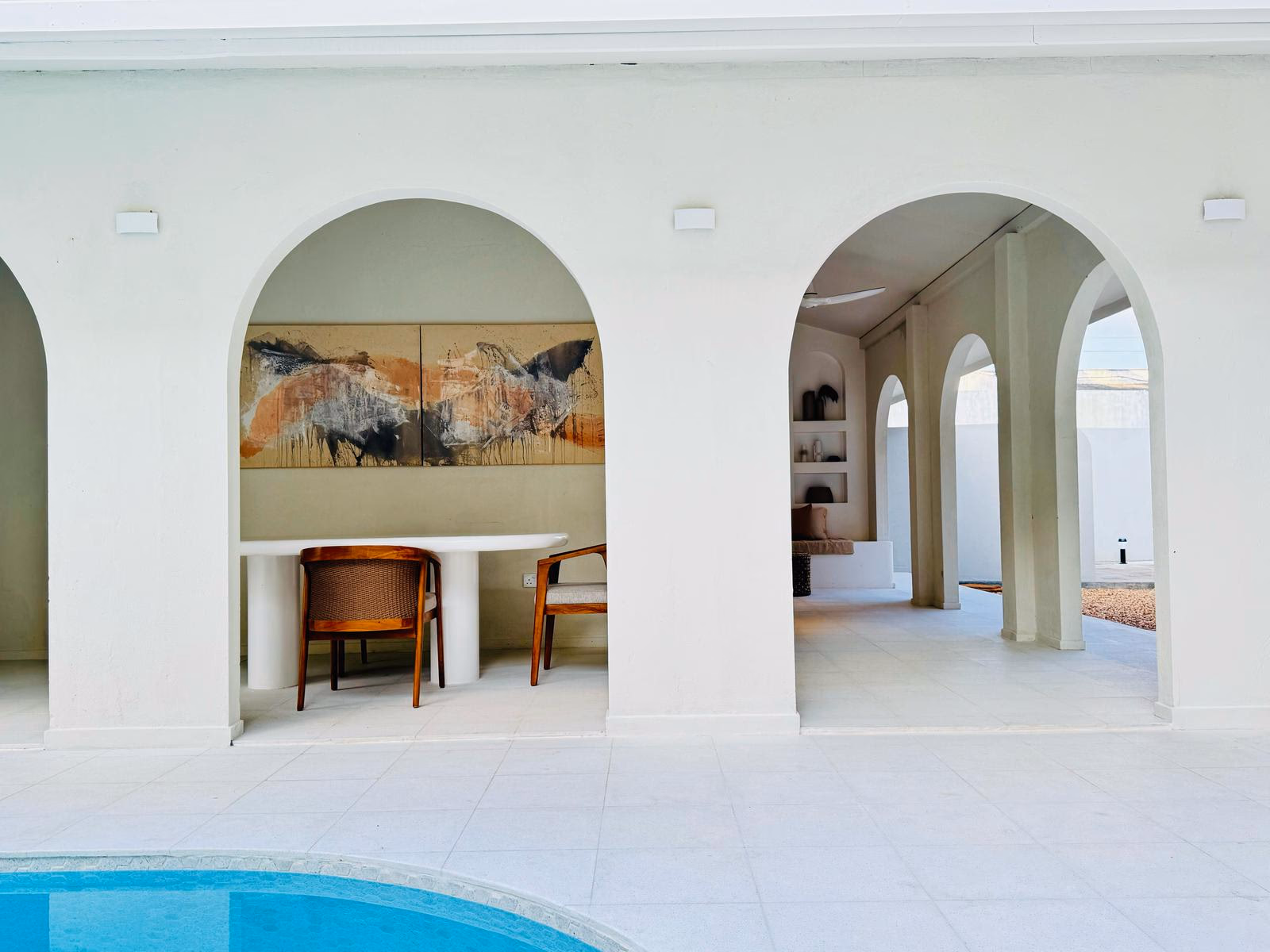 The Suite - Detail of the stylish and comfortable bedroom furnishings.